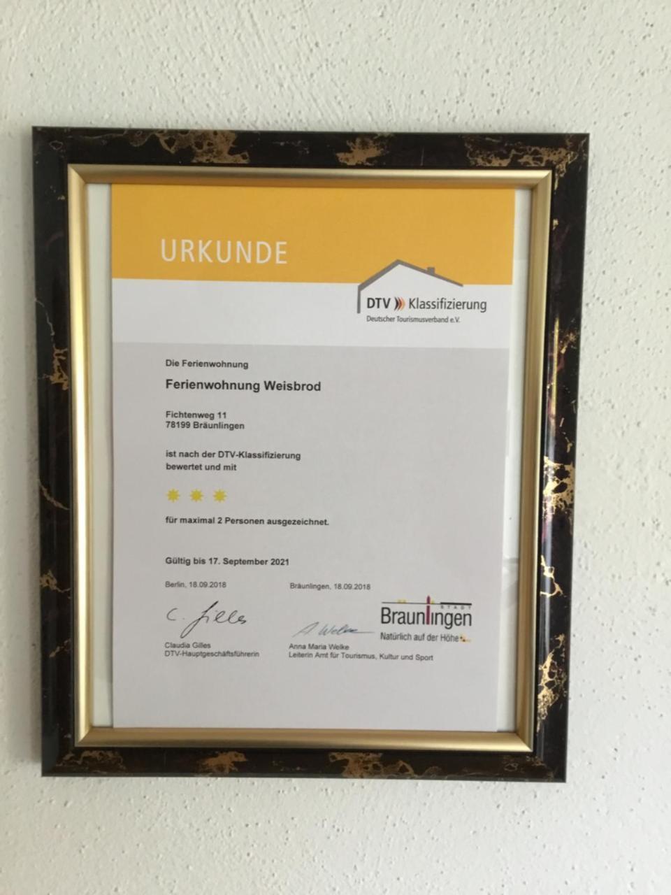 Ferienwohnung Weisbrod, Nur Private Buchungen Bräunlingen Exterior foto